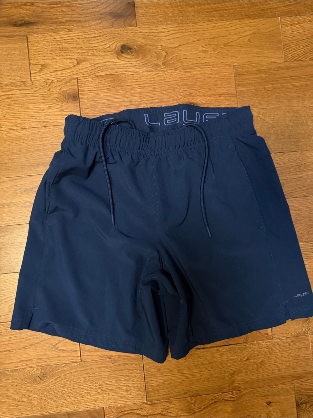 LAYER 8 Navy Men's Athletic Shorts